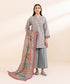 Women's Unstitched Cotton Jacquard Printed Multi 3 Piece Suit